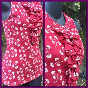 Ruffle Front Blouse, sz SP